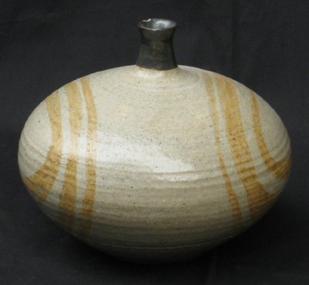 Bottle with Ochre Rings